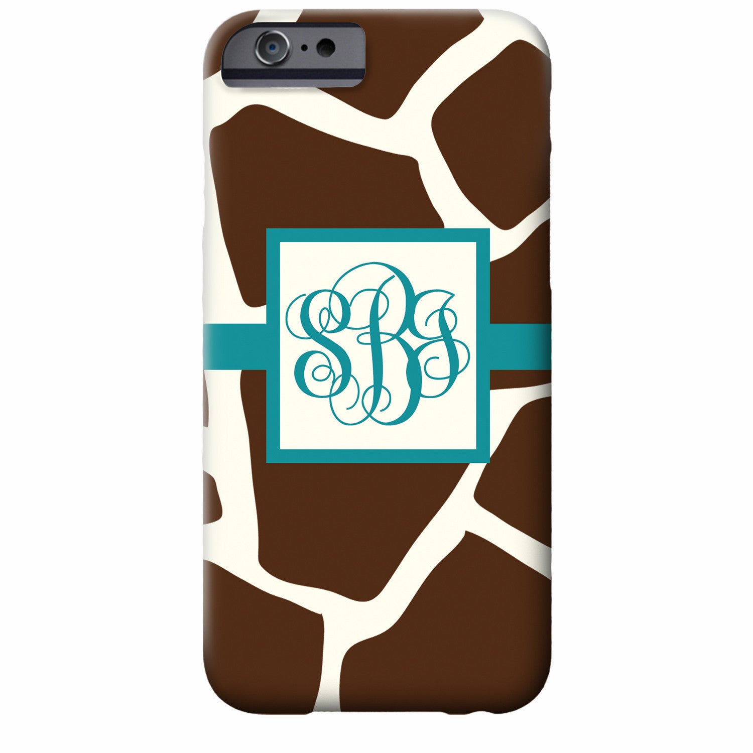 Monogrammed Giraffe iPhone Case | Swanky Press