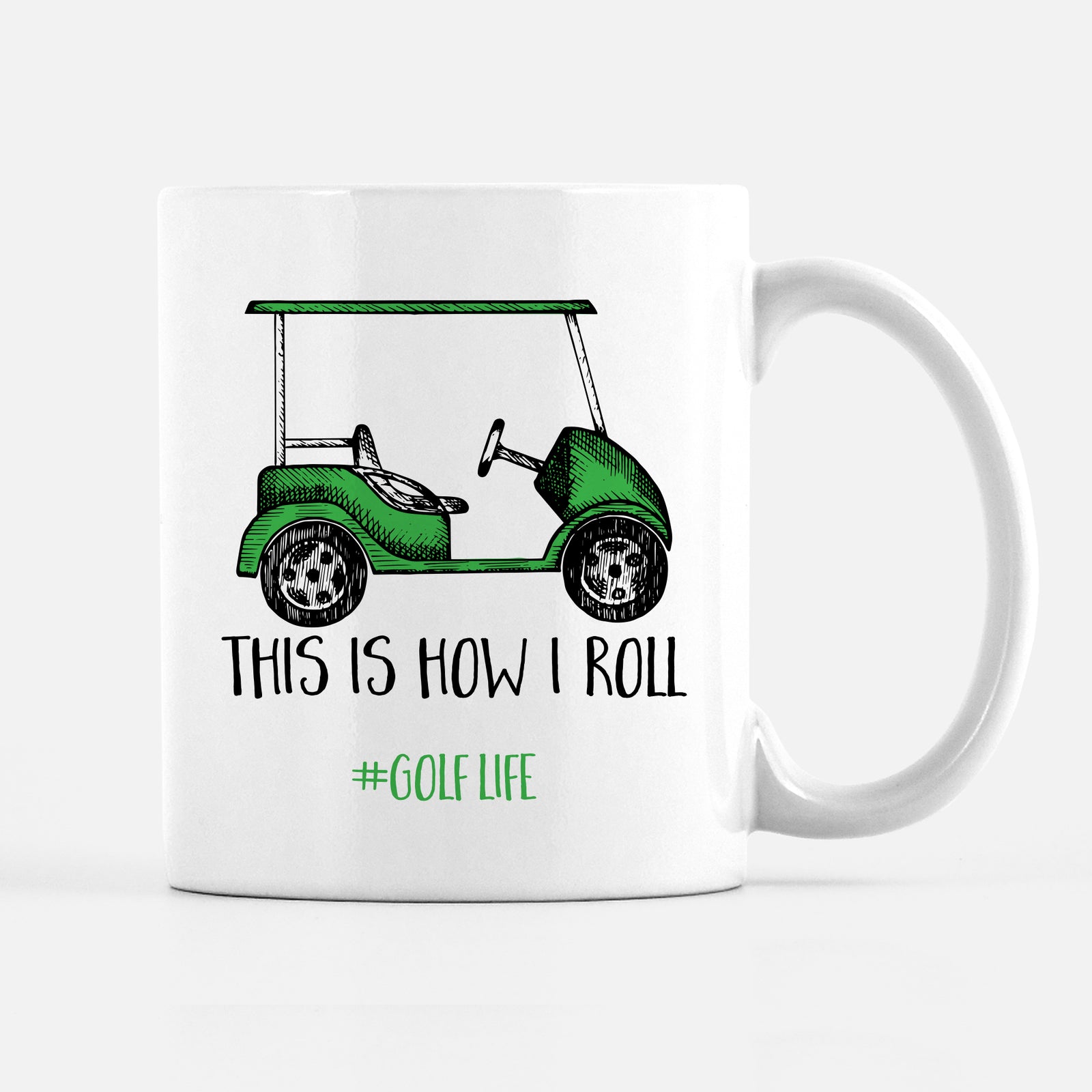 This is how I roll golf mug