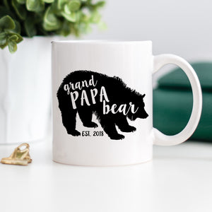 Grand Papa Bear Mug | Father's Day Mug | Pipsy.com, Pregnancy announcement mug