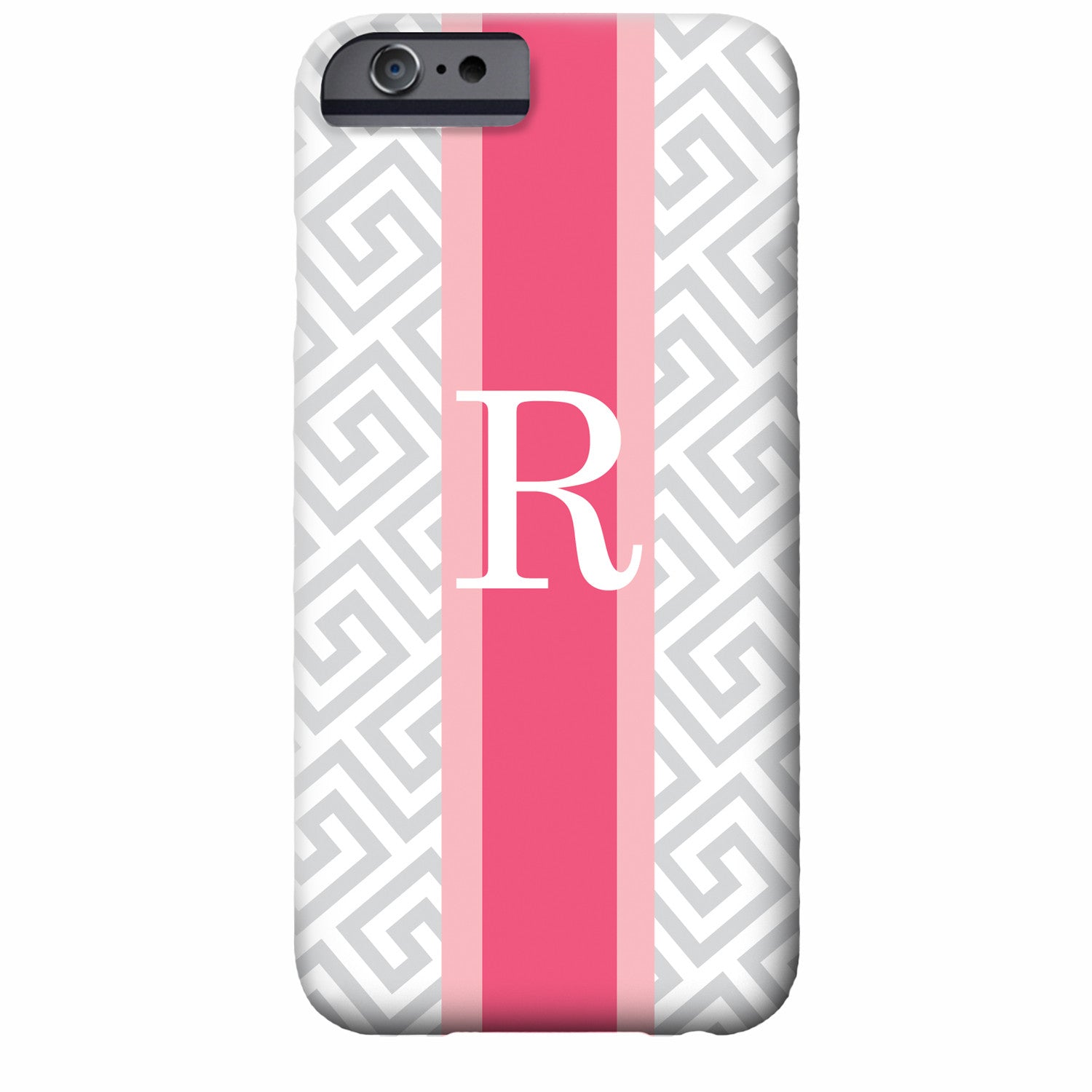 Personalized Greek Key iPhone Case | Swanky Press