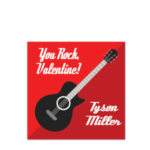 You Rock Guitar Valentine's Day Class Stickers