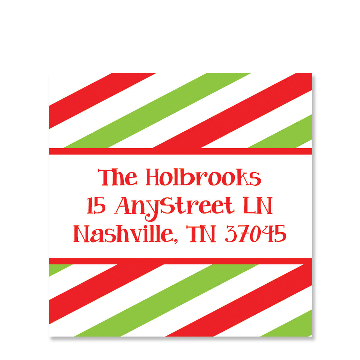 Happy Merry Joyful Return Address Stickers