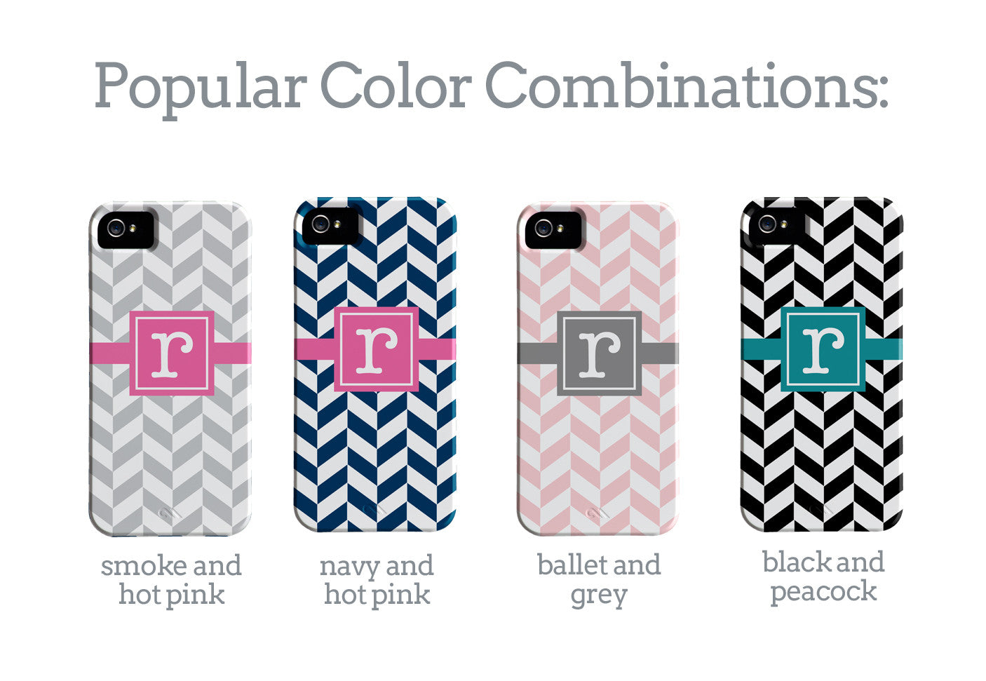 herringbone initial iPhone case | Swanky Press