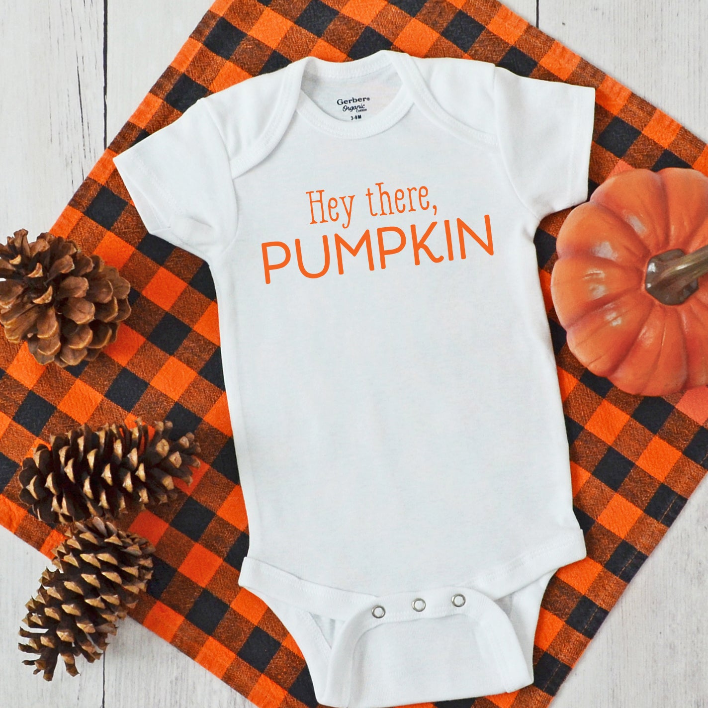 Hey There Pumpkin Gerber Onesie®, long sleeved, from Pipsy.com