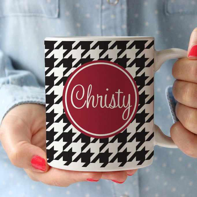 Houndstooth Coffee Cup
