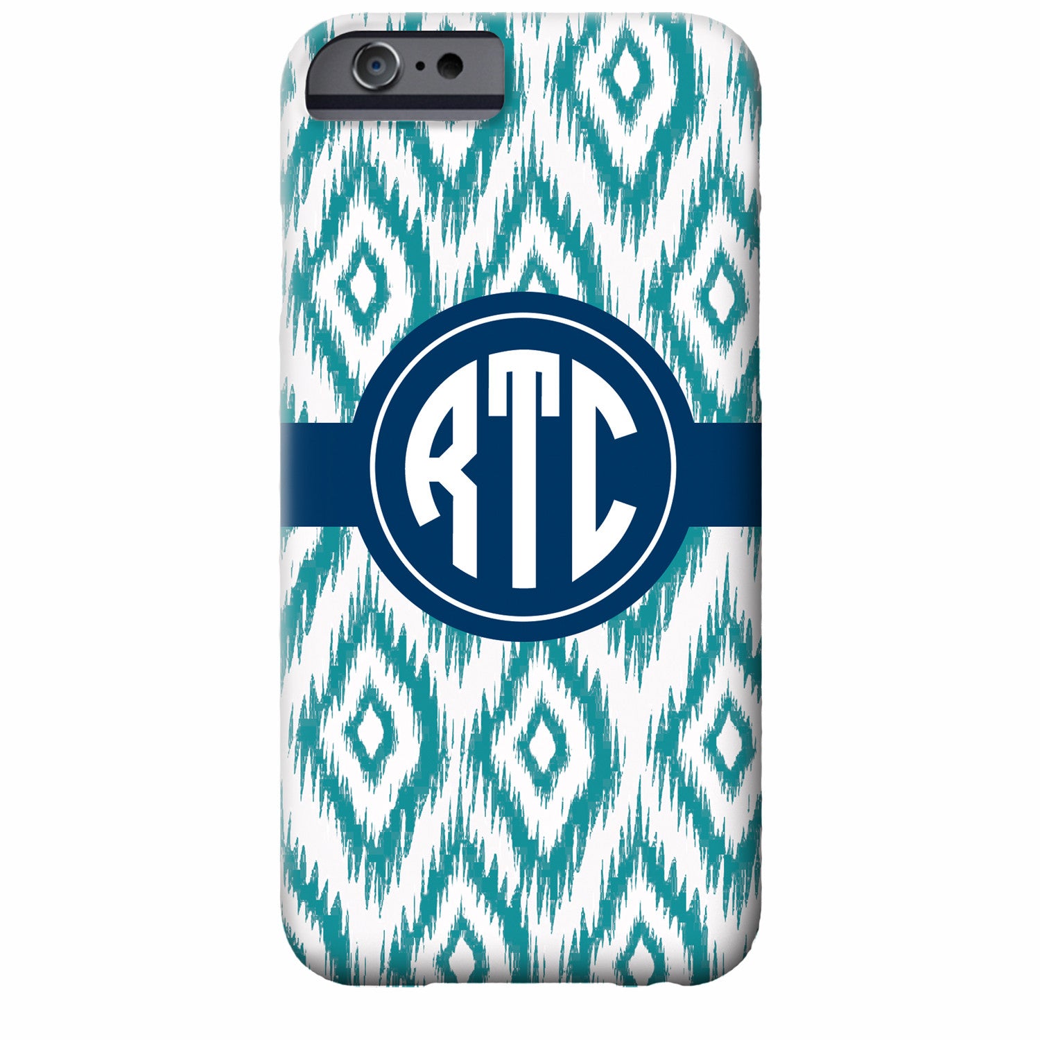 Monogrammed Ikat iPhone Case | Swanky Press