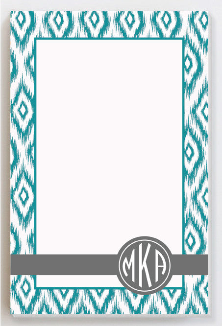 IKAT green notepad