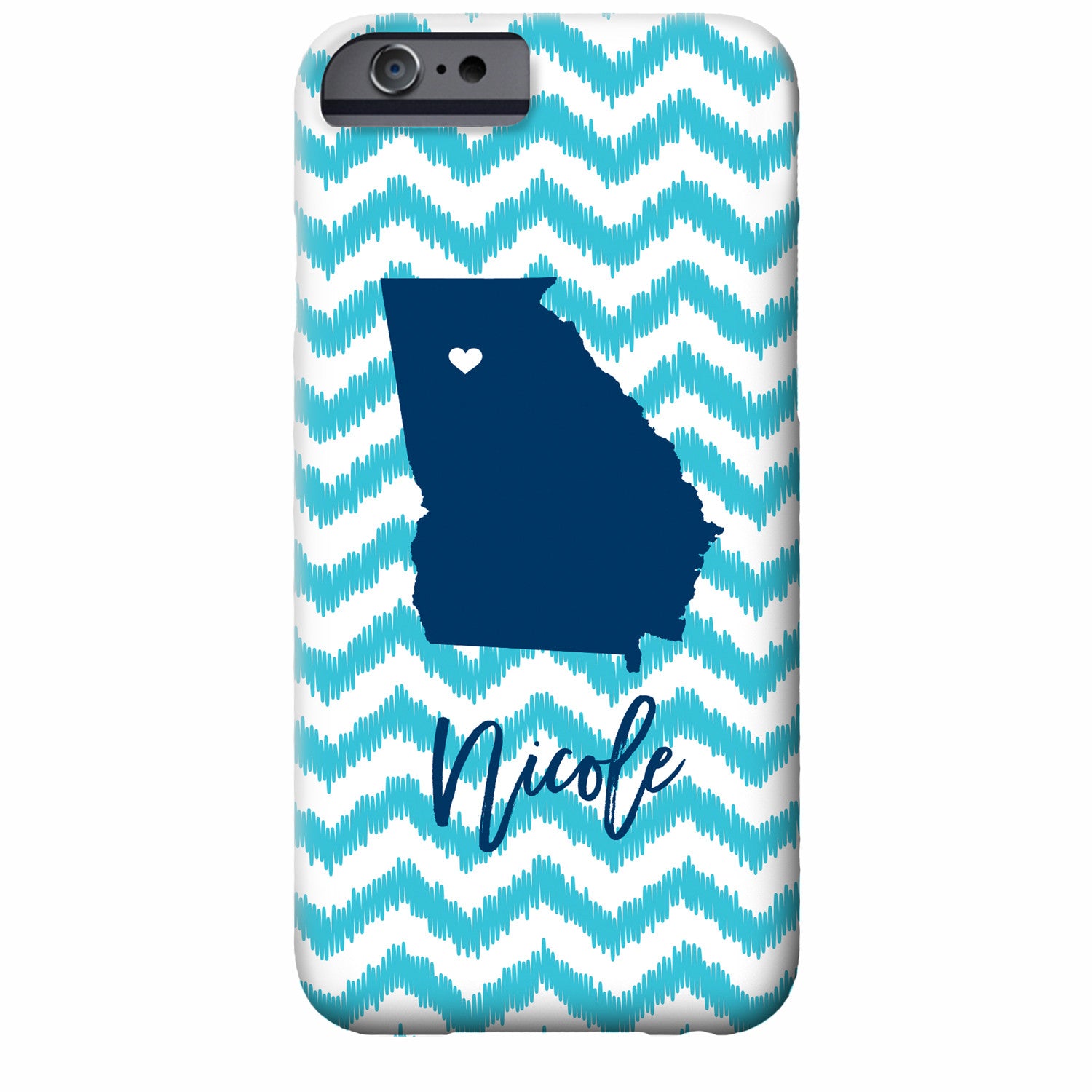 iKat Chevron State Love iPhone Case | Swanky Press (shown is Georgia)