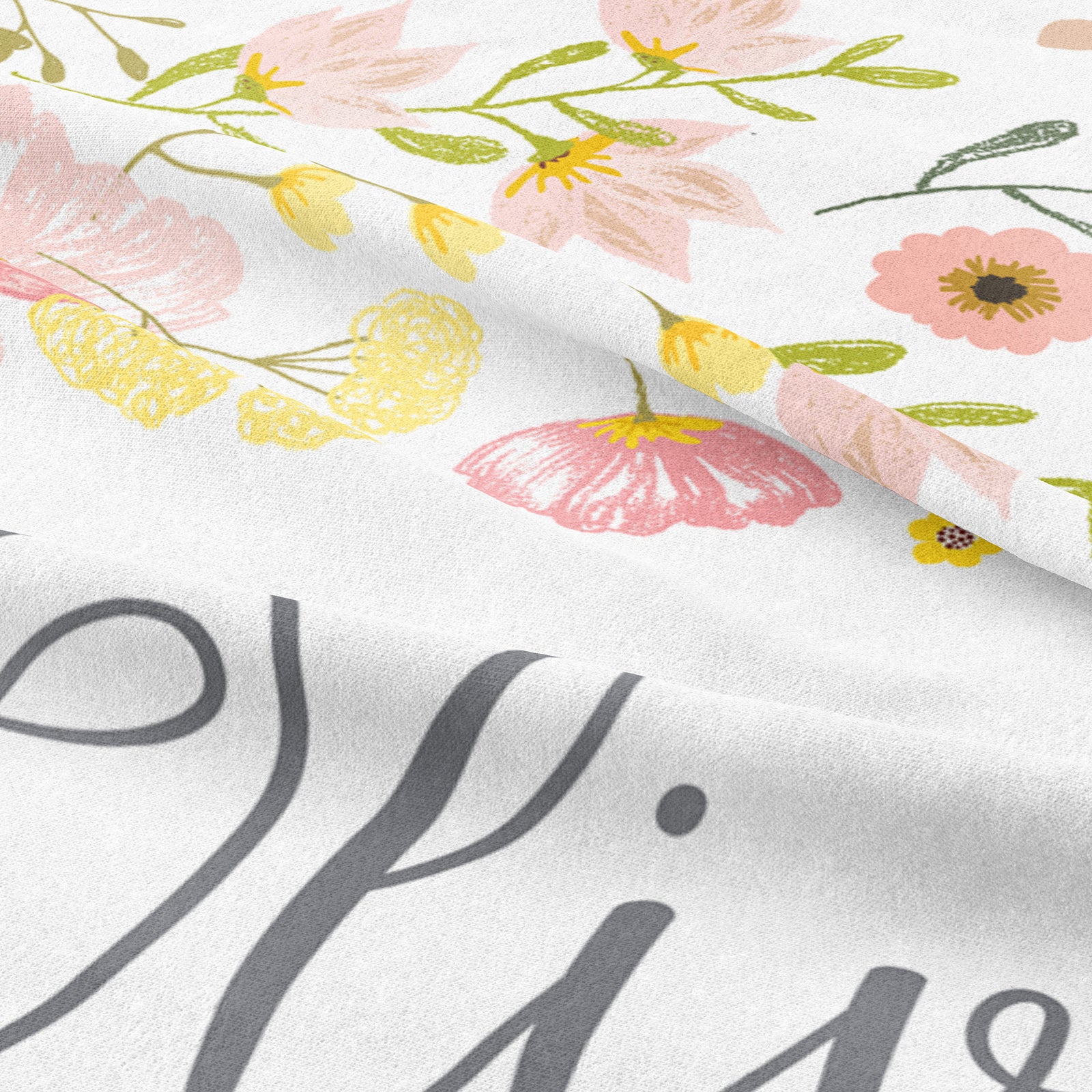 Blossom Personalized Crib Sheet, Pipsy.com