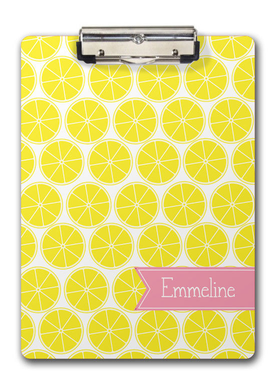 lemon or lemonade personalized clipboard