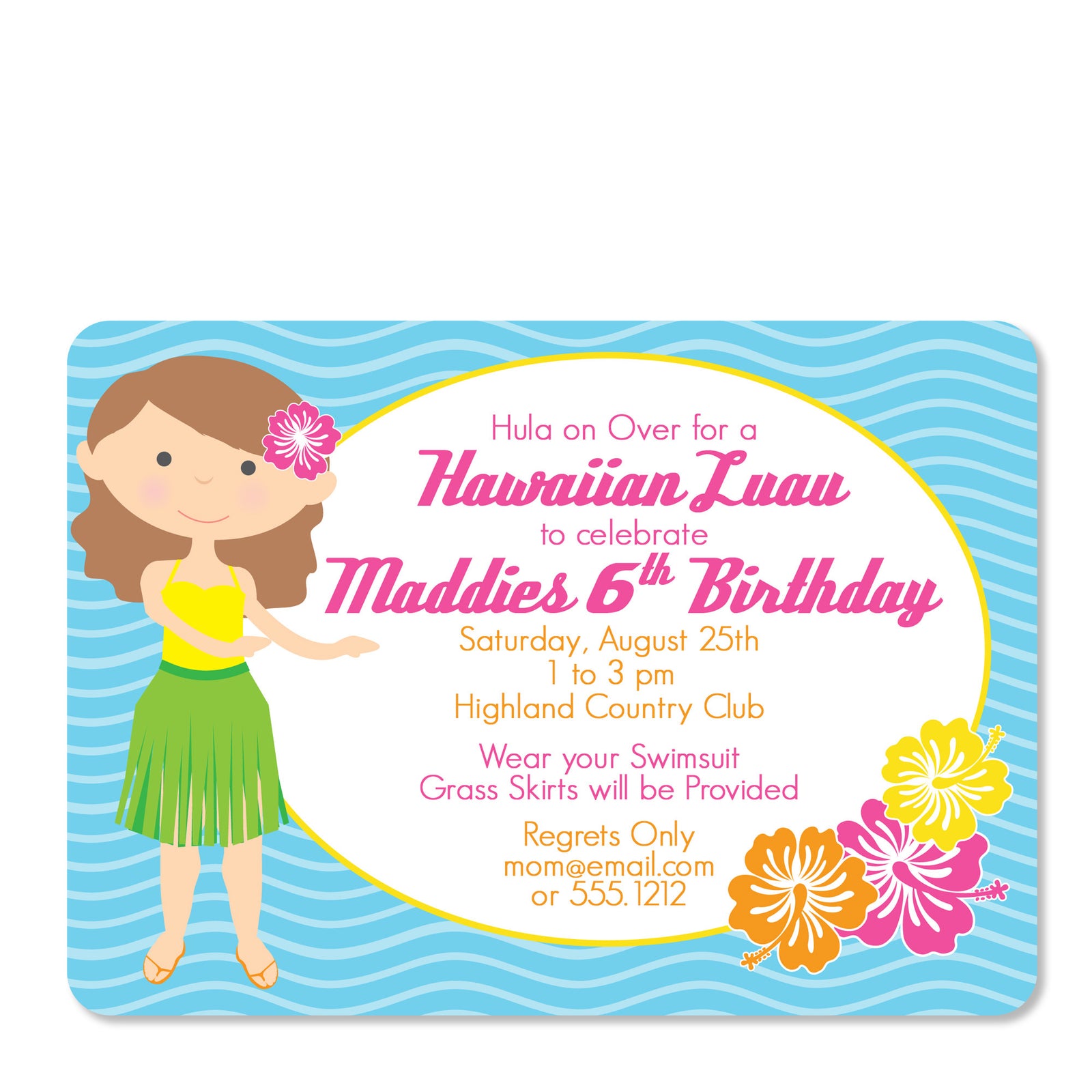 Luau Birthday Invitation | Pipsy.com