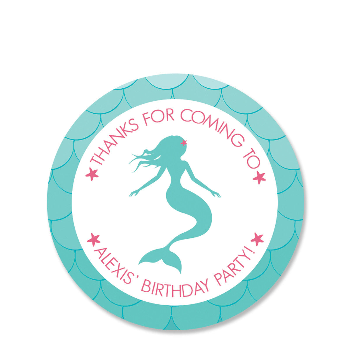 Mermaid Favor Stickers