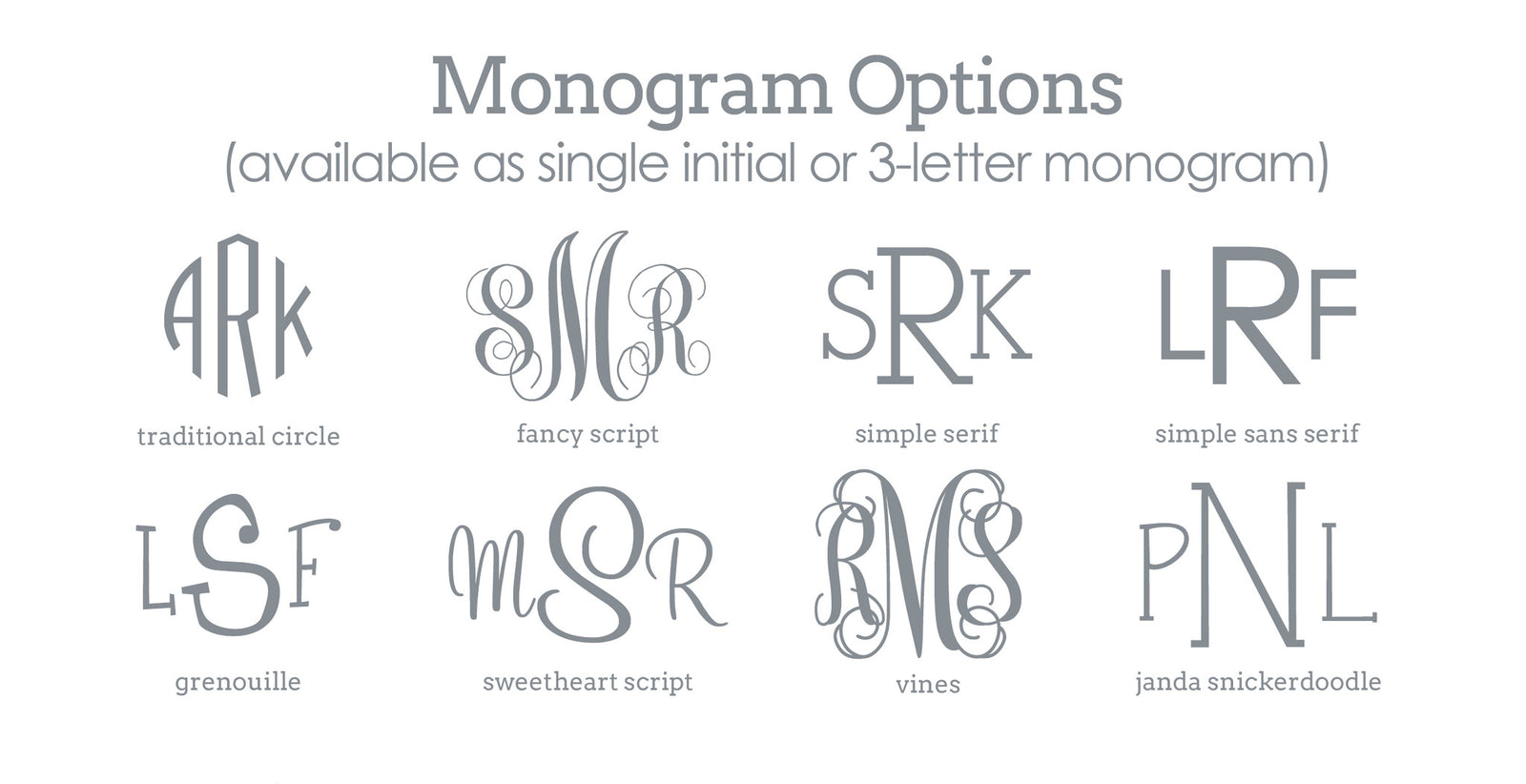 chevron mousepad with monogram