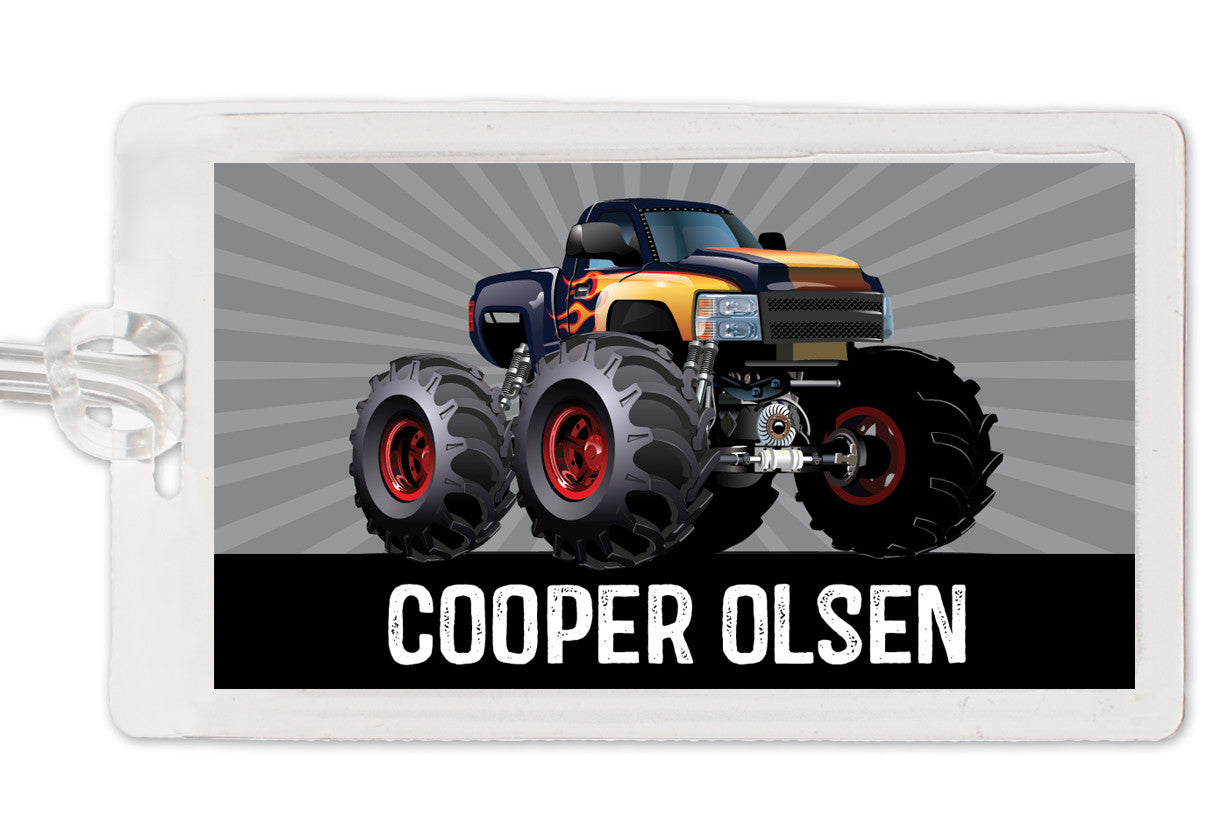 Monster Truck Bag tag