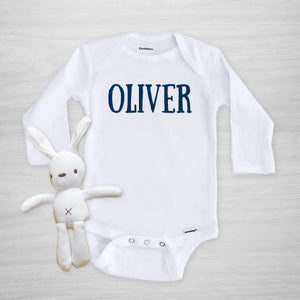 Personalized Name Onesie, Boy, Pipsy.com, long sleeved
