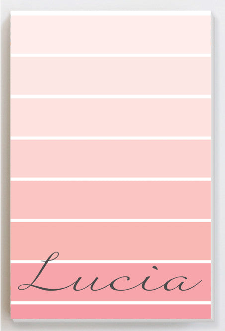 Ombre shading pink notepad