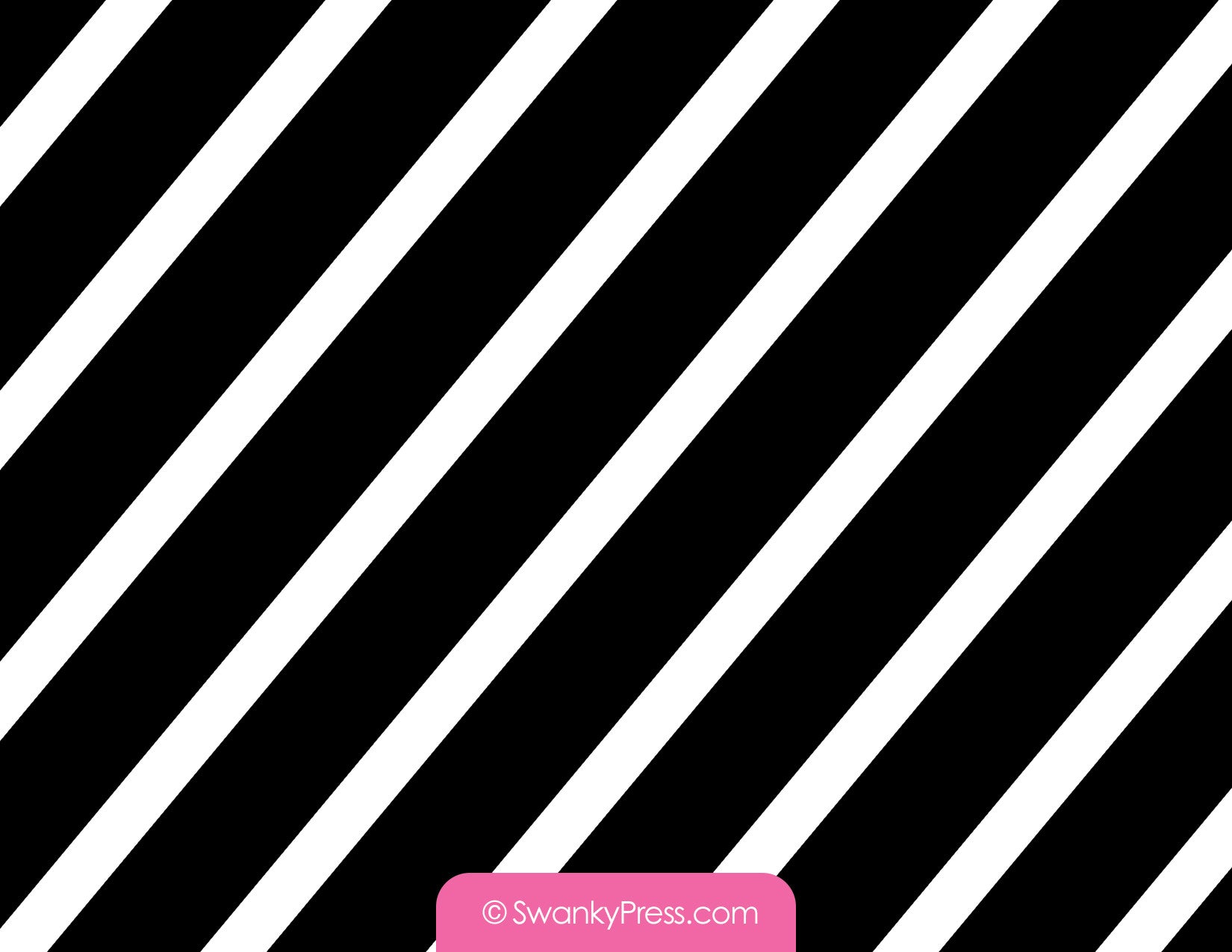 Panda party flat notecards in pink and black with stripes