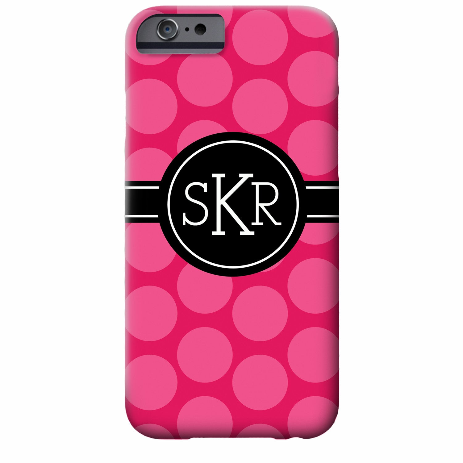 Monogrammed Polka Dot iPhone Case | Swanky Press