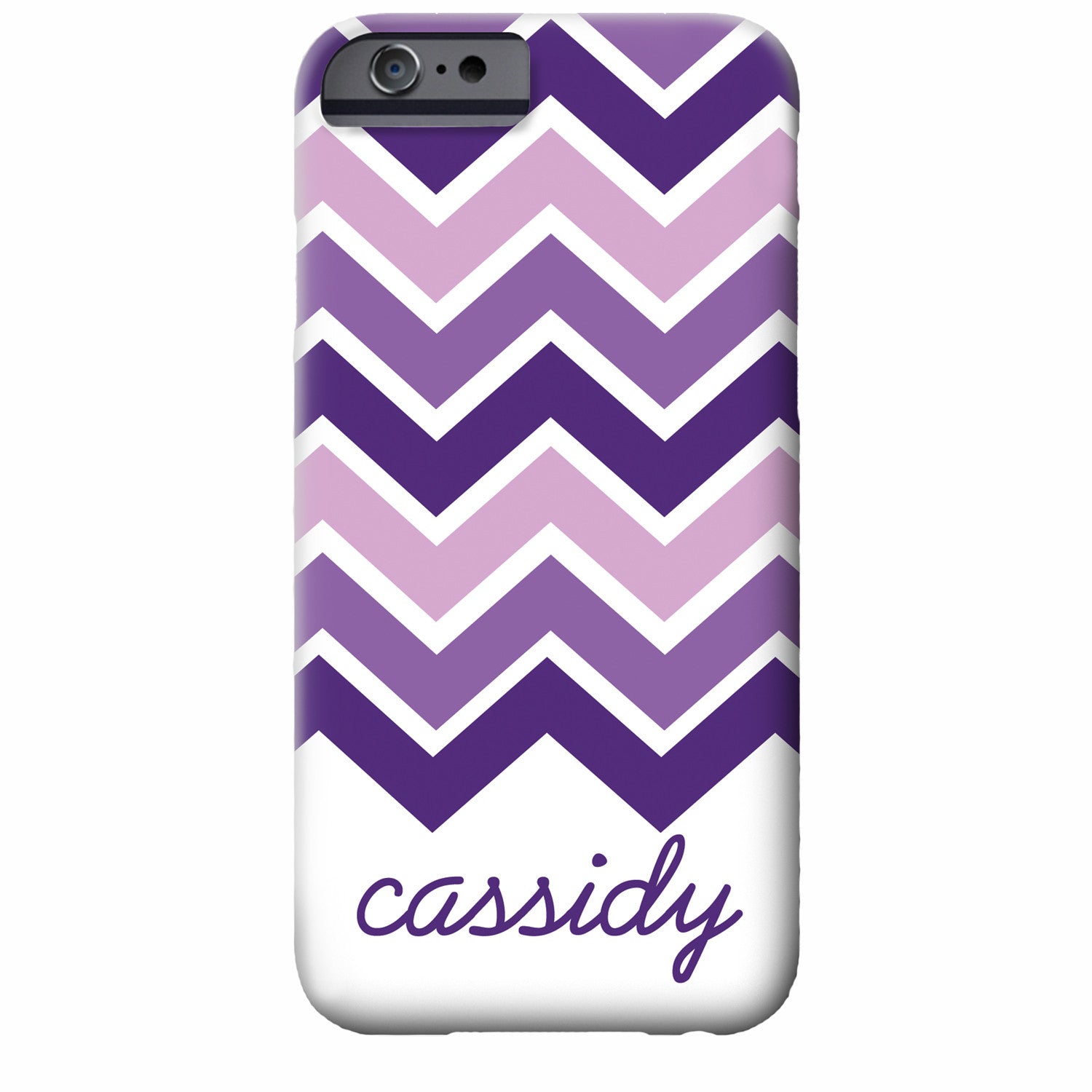 Personalized Purple Chevron iPhone Case | Swanky Press