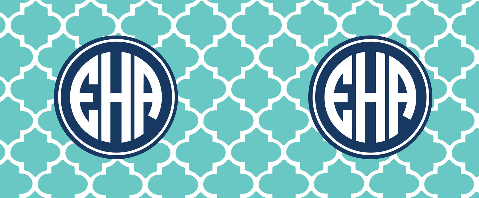 Quatrefoil Monogram Coffee Cup