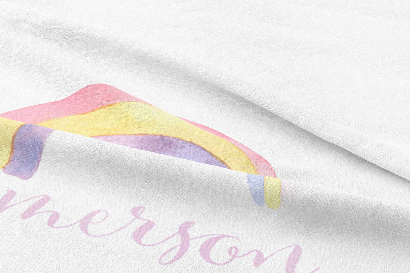 Watercolor Rainbow fitted crib sheet | Pipsy.com