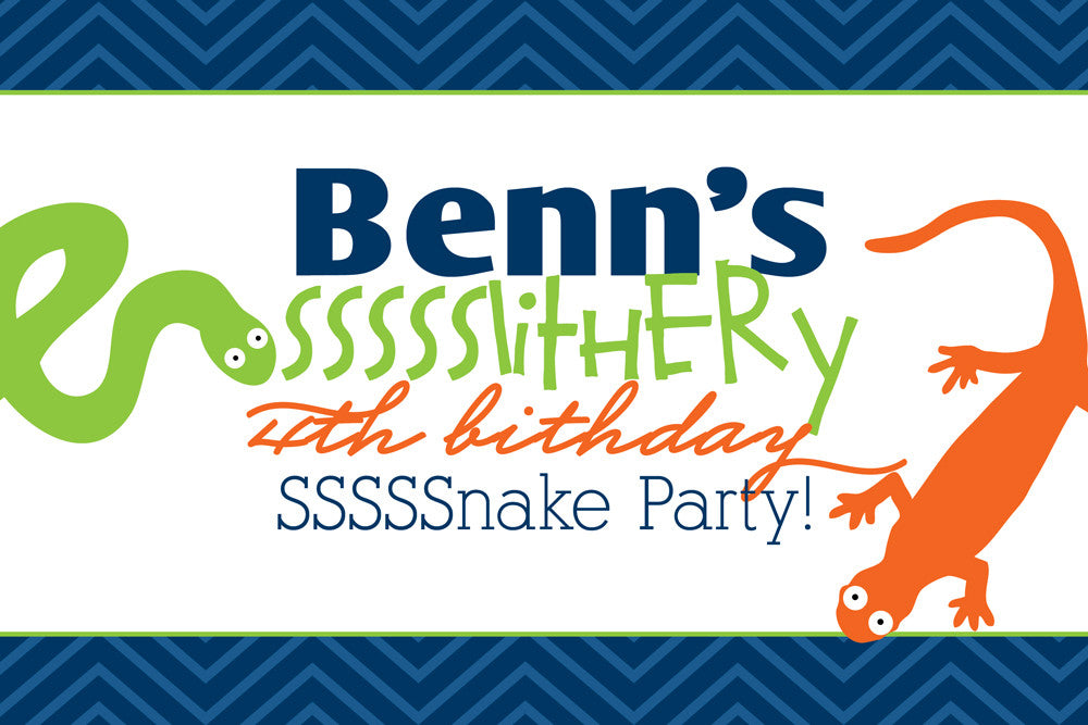 Reptile Party Poster - printable file