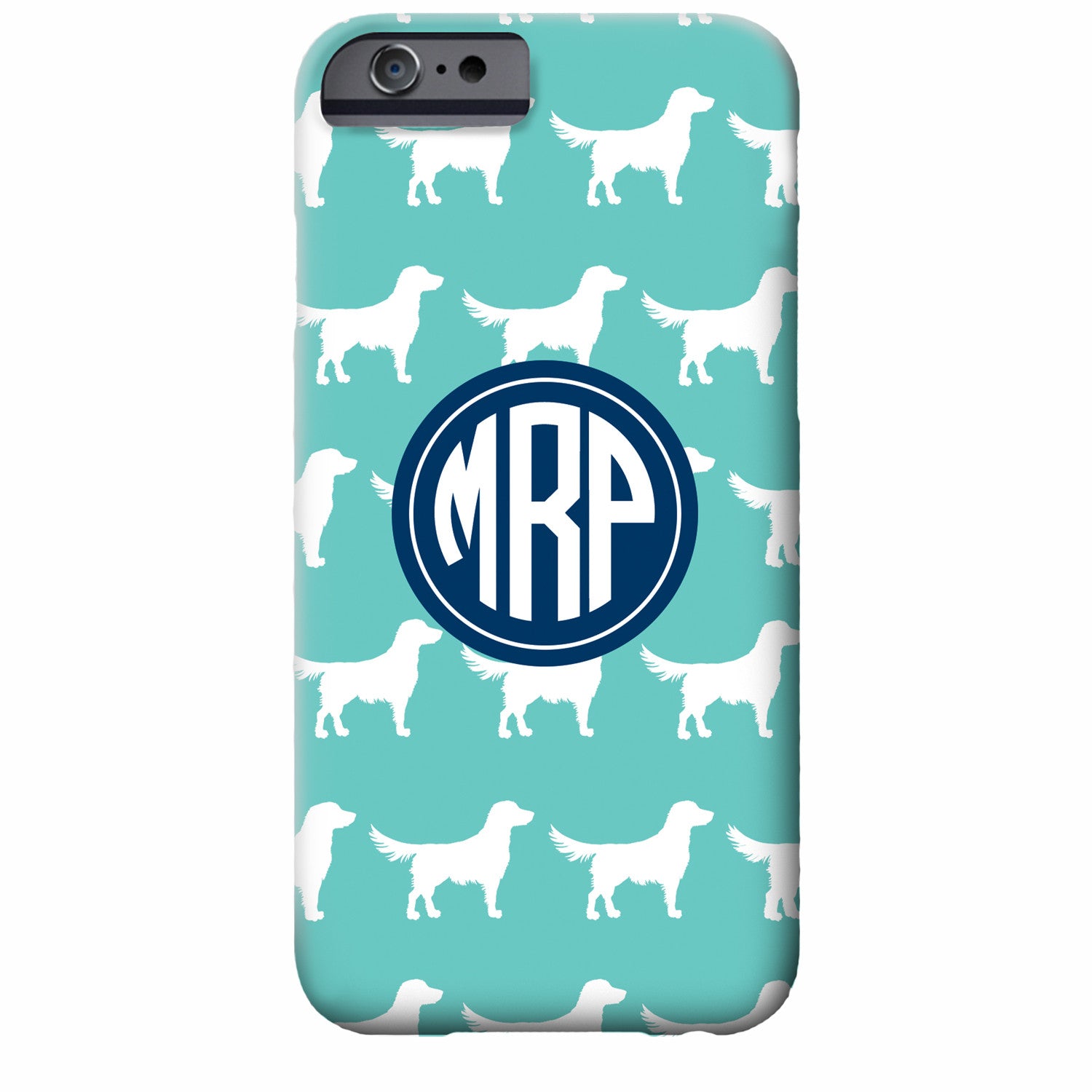 Monogrammed Retriever iPhone Case | Swanky Press