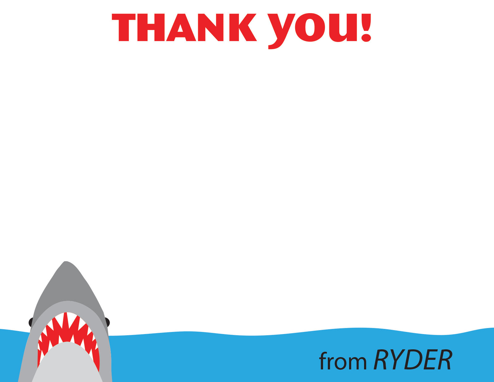 Shark Thank You Notes | Swanky Press