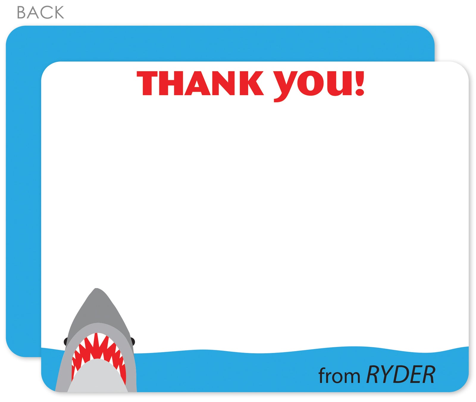 Shark Thank You Notes | Swanky Press
