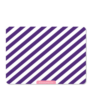 Train birthday party invitation, pink and purple | Pipsy.com (back view)