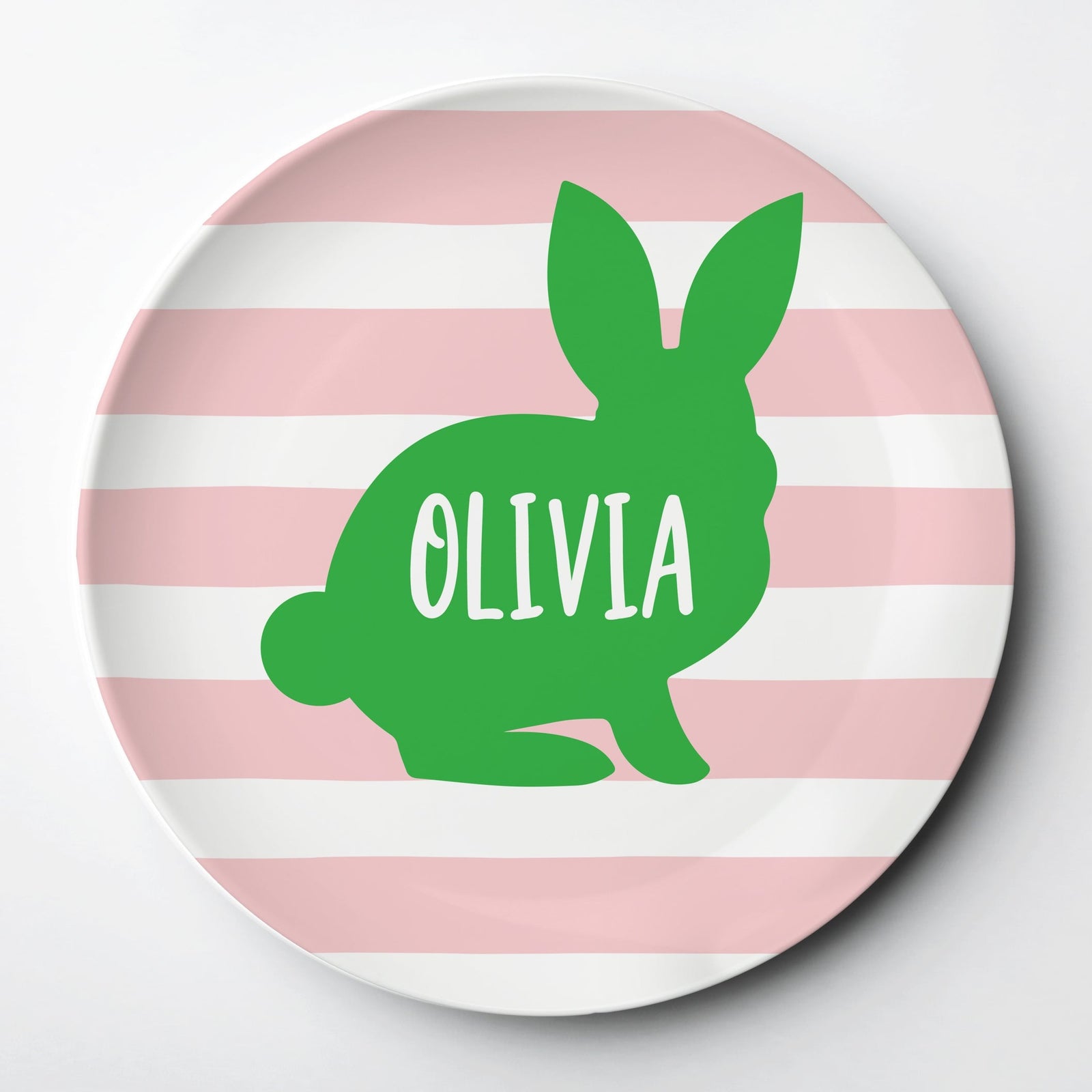 Personalized Easter Plate for Kids, reusable, microwave, dishwasher and oven safe, will last for years
