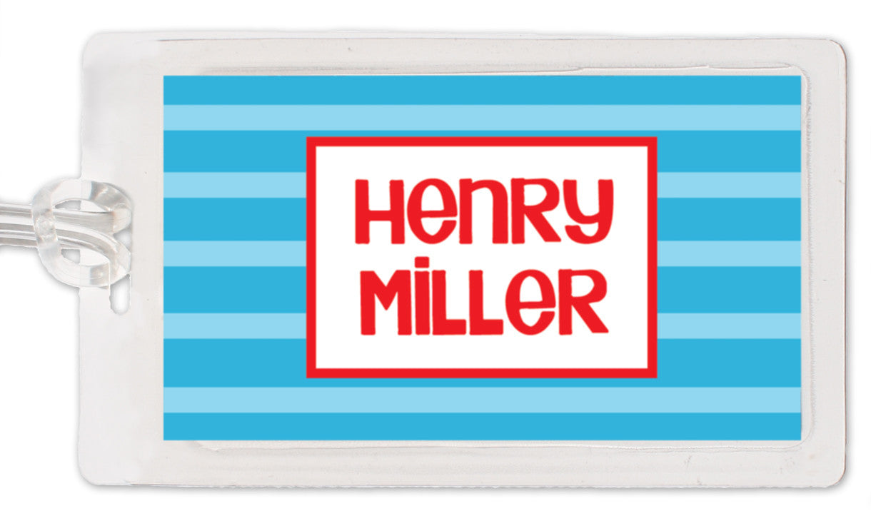 Stripes Boy Bag Tag