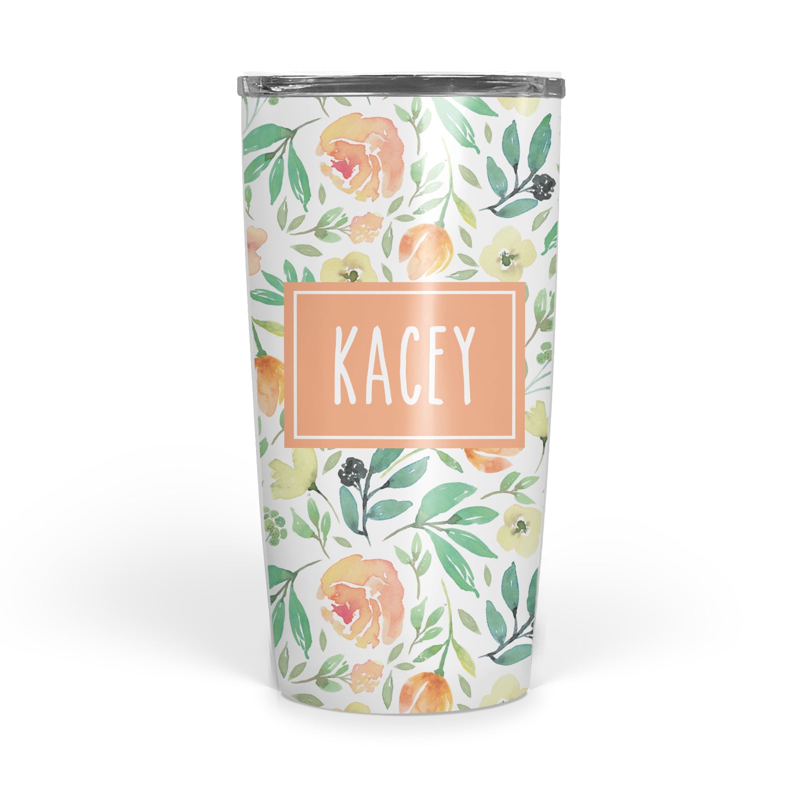 Summer Floral Double Walled Stainless Tumbler (tall)