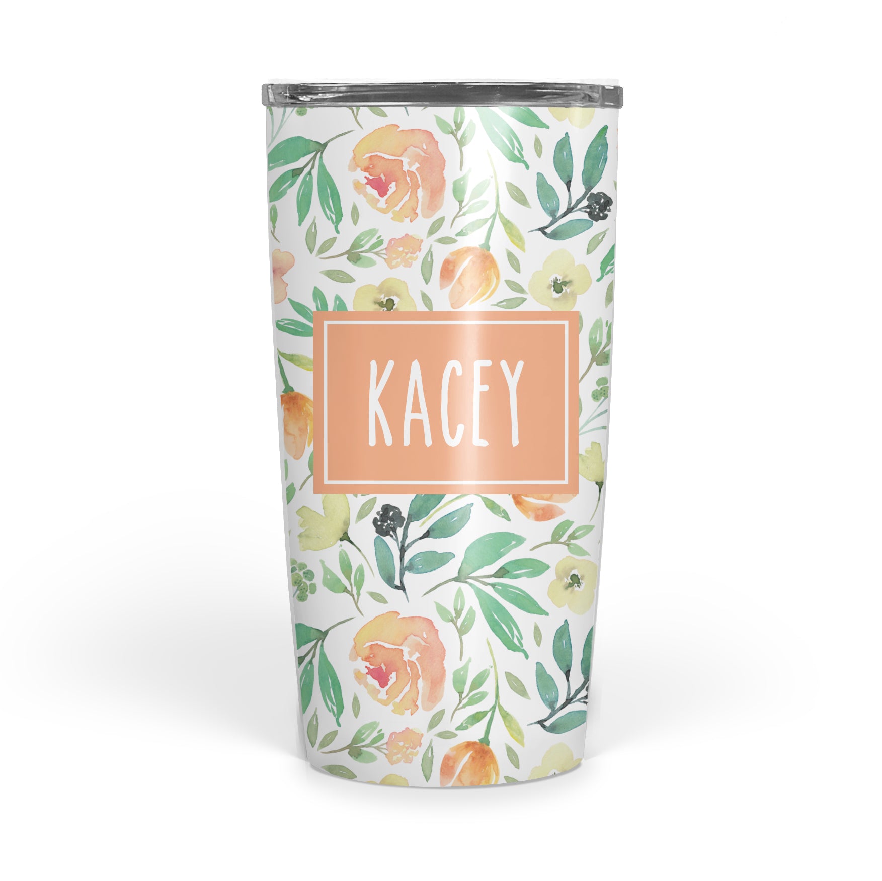 Summer Floral Double Walled Stainless Tumbler (tall)