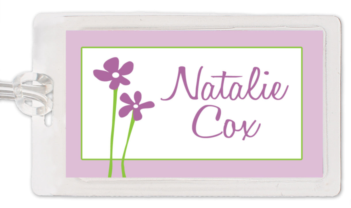 lavender flower tag Sweet Flowers Bag Tag, Lavender