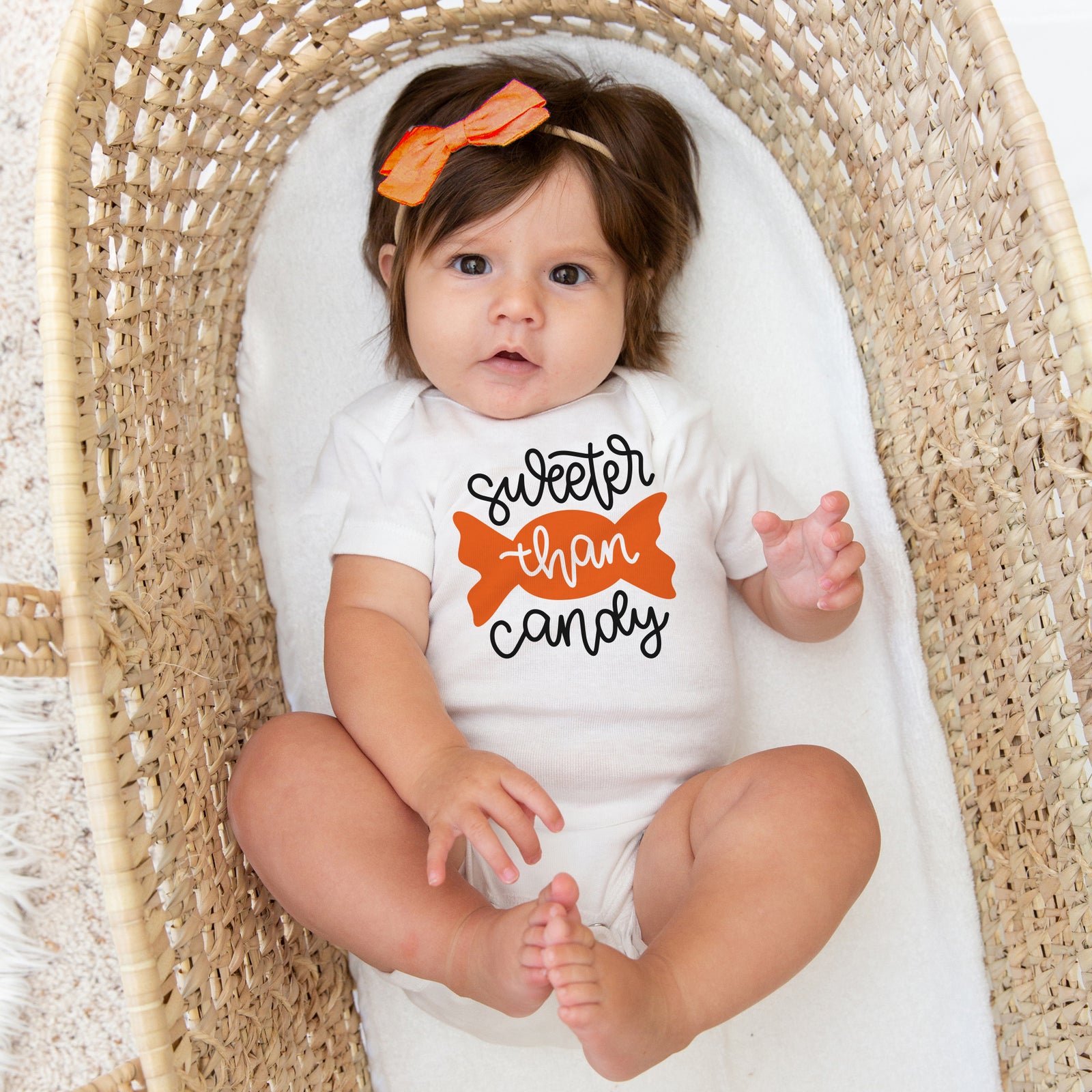 Sweeter than candy Halloween Gerber Onesie®, short sleeved