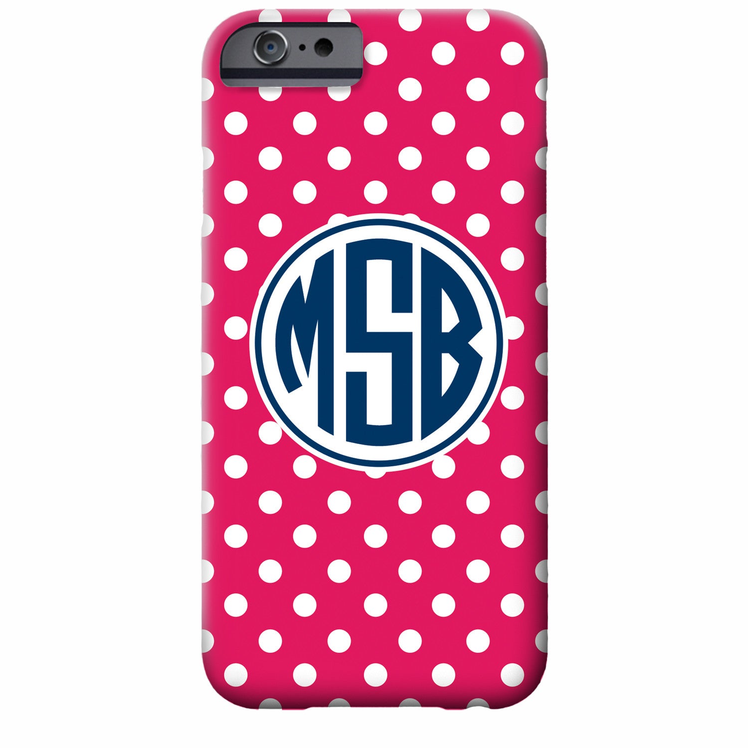 Tiny Dots Monogram iPhone Case