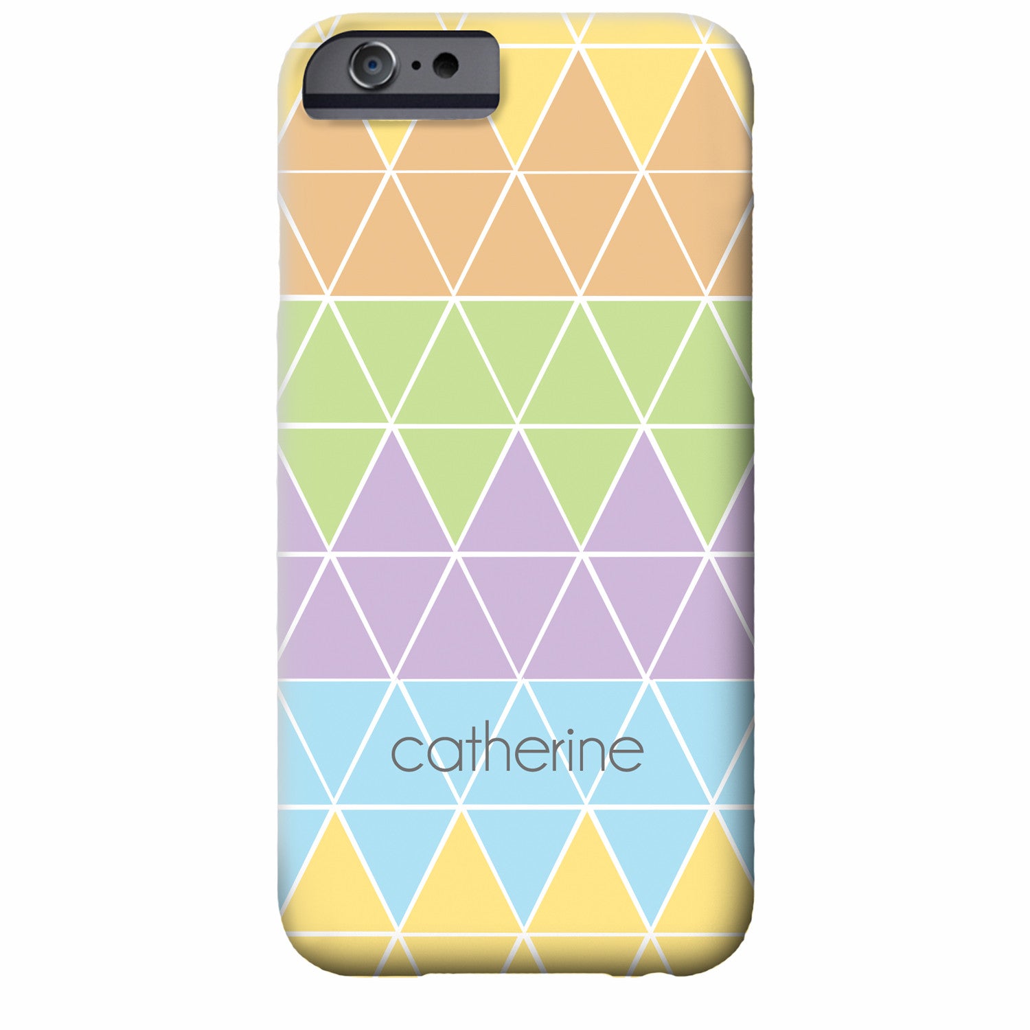 Personalized Triangles iPhone Case | Swanky Press