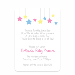 Twinkle Twinkle Baby Shower Invitation