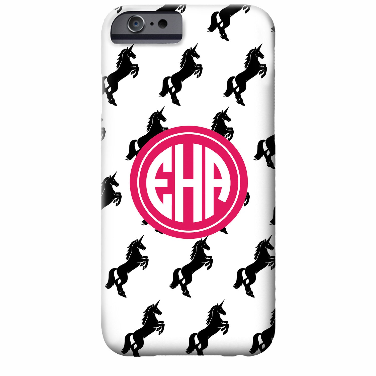 Monogrammed Unicorn iPhone Case | Swanky Press