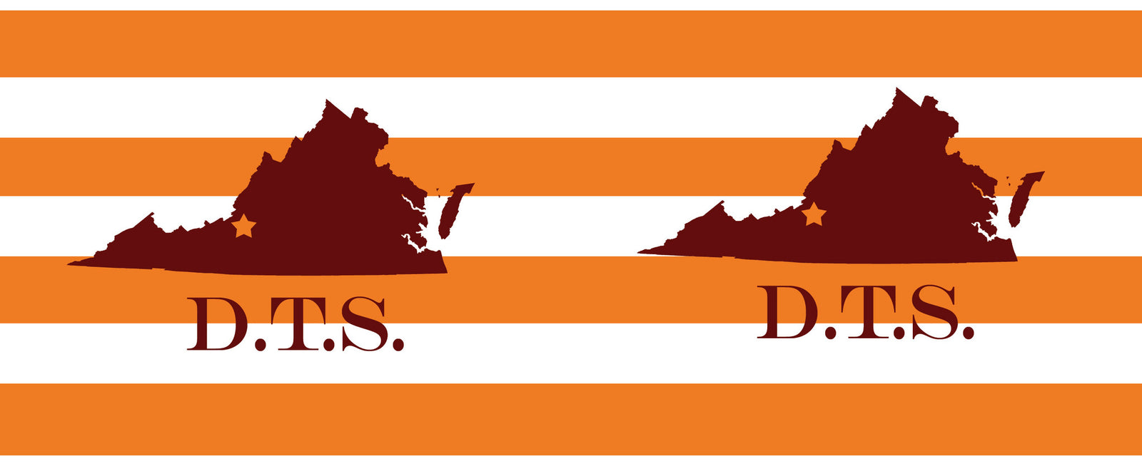 Virginia Striped Coffee Mug