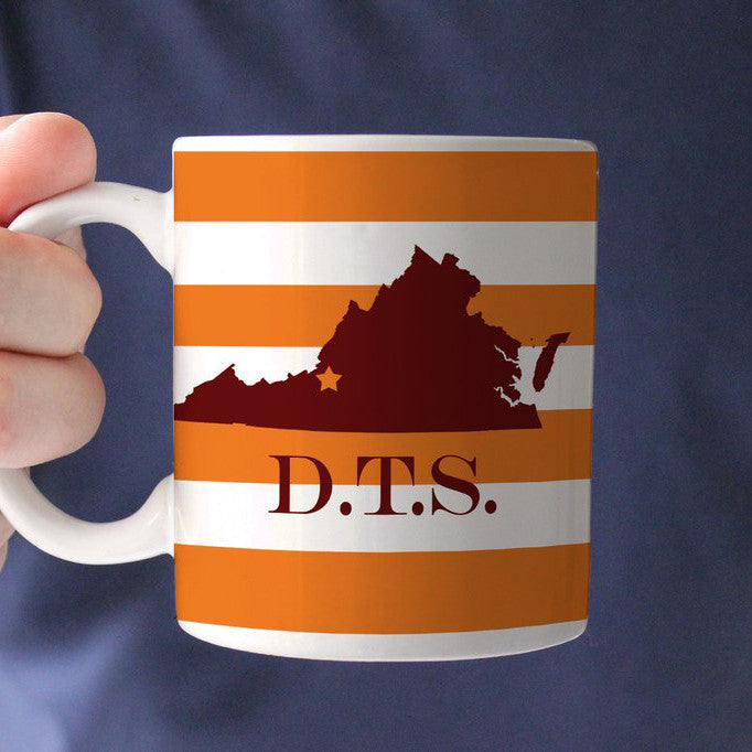 Virginia Striped Coffee Mug