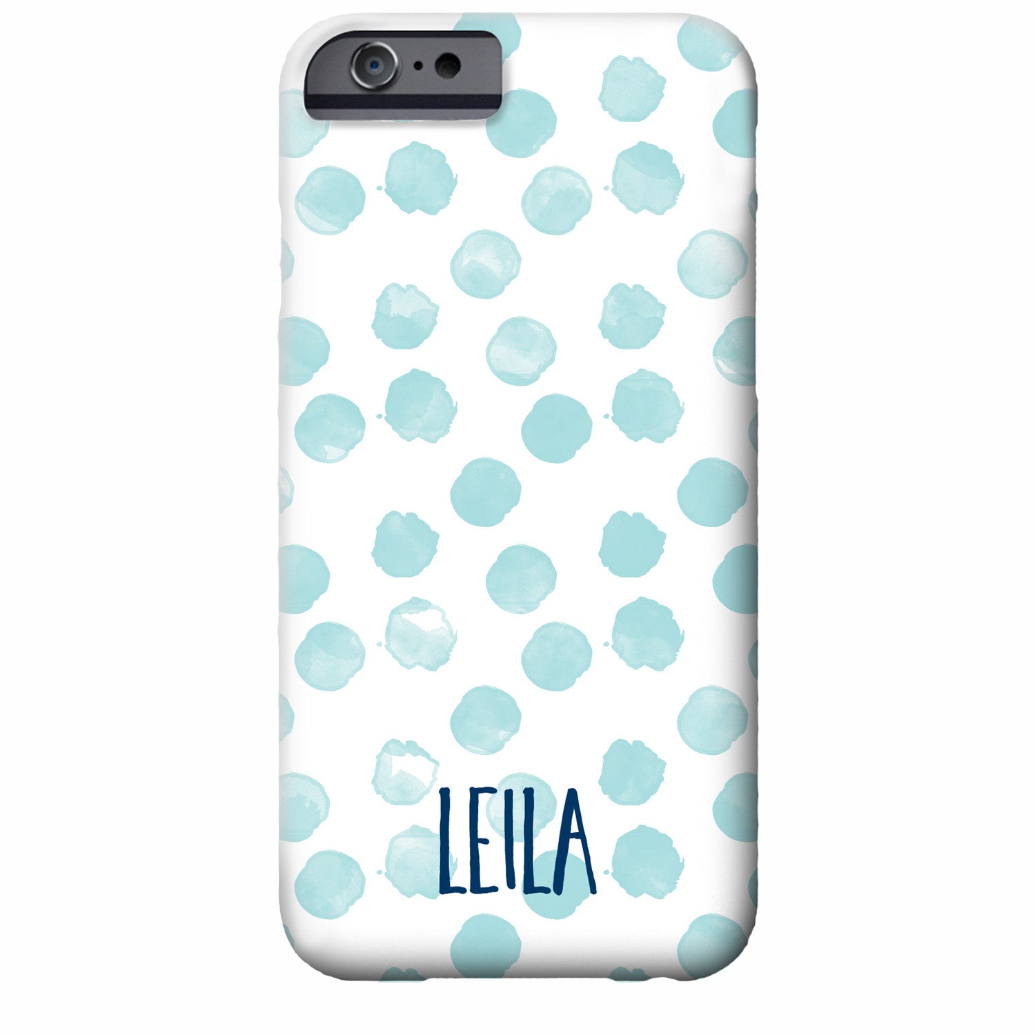 Personalized Watercolor Dots iPhone Case | Swanky Press