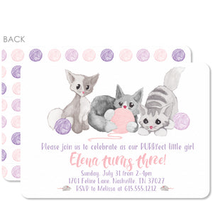 Watercolor Kitten Invitations | Pipsy.com