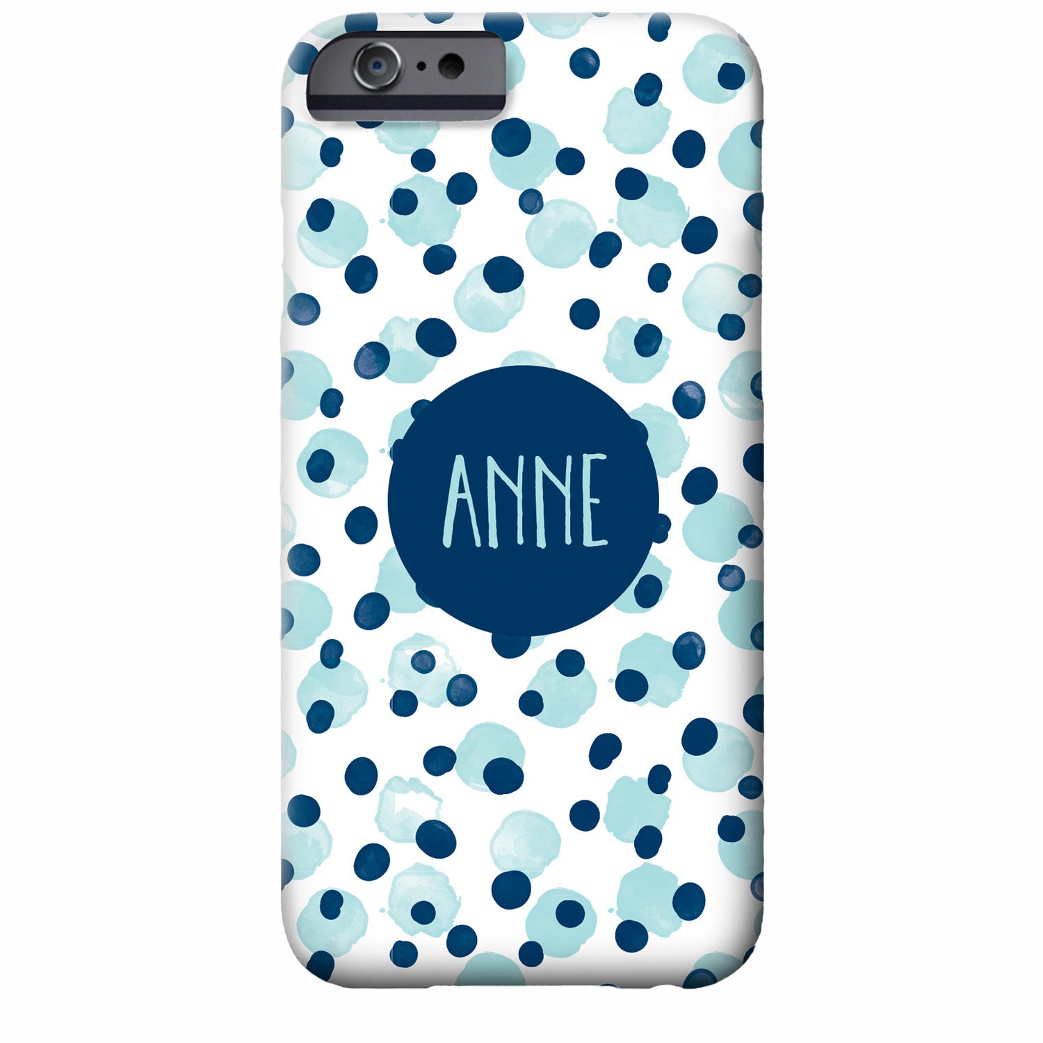 Personalized Water Color Scatter Dots iPhone Case | Swanky Press