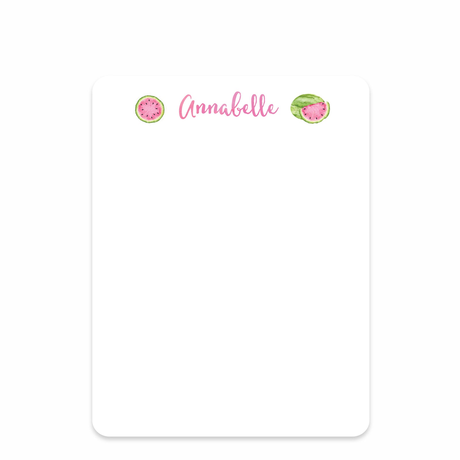 Watermelon Party Flat Notecard | Swanky Press | Pink