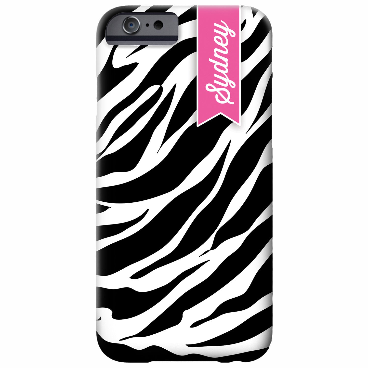 Personalized Zebra iPhone Case | Swanky Press