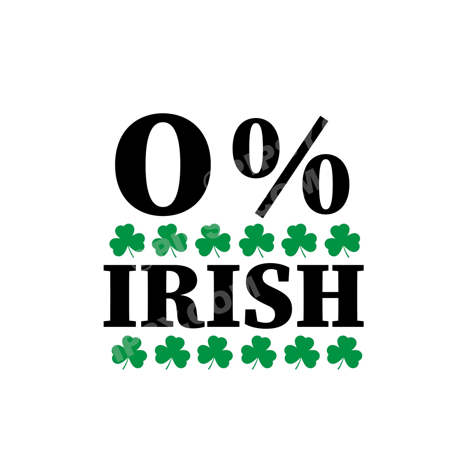 Zero Percent Irish, 0% Irish Tea Towel for St. Patrick's Day, PIPSY.COM