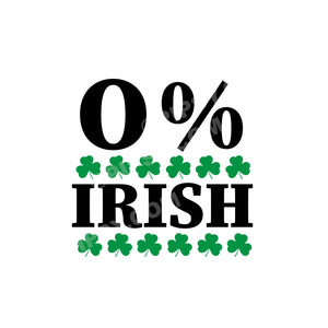 St. Patrick's Day Tea Towel, 0% Irish