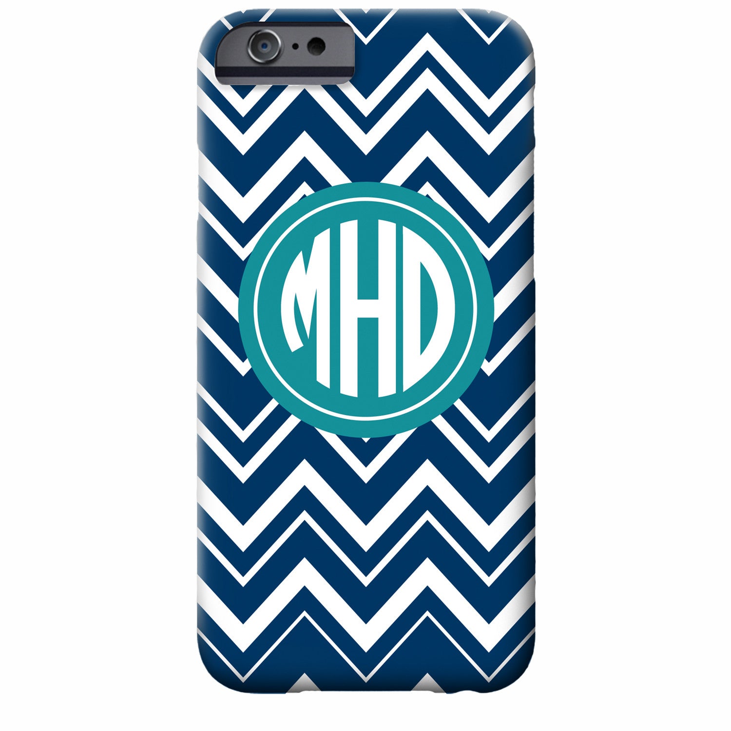 Monogrammed Zig Zag iPhone Case | Swanky Press